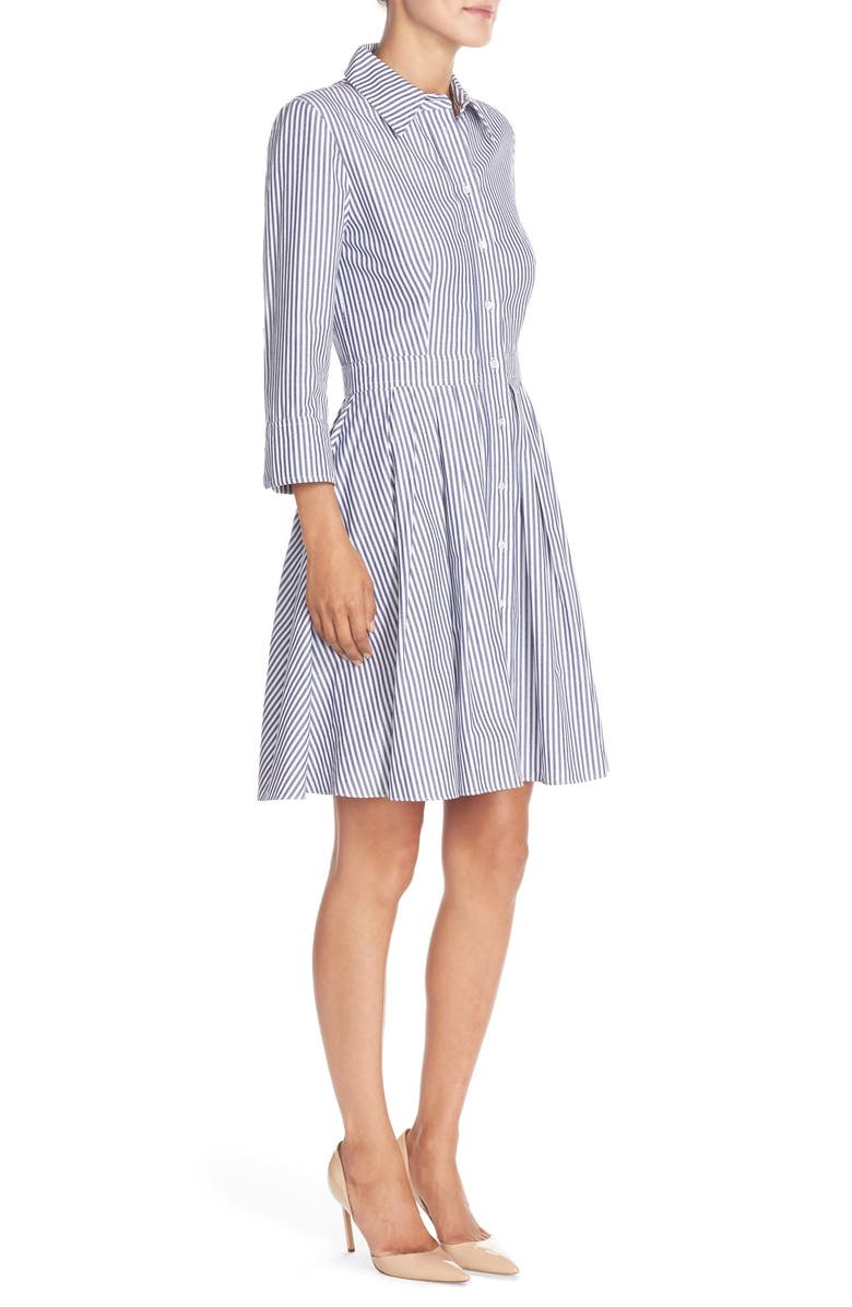 Eliza J 3/4 SLEEVE SHIRT DRESS, Alternate, color,