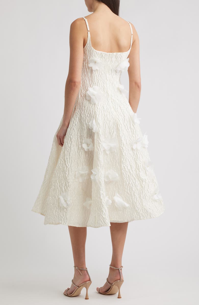 Sister Jane Petunia Bloom Sleeveless Satin Midi Dress, Alternate, color,