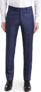 Zanella Parker Classic Wool Sharkskin Dress Pants
