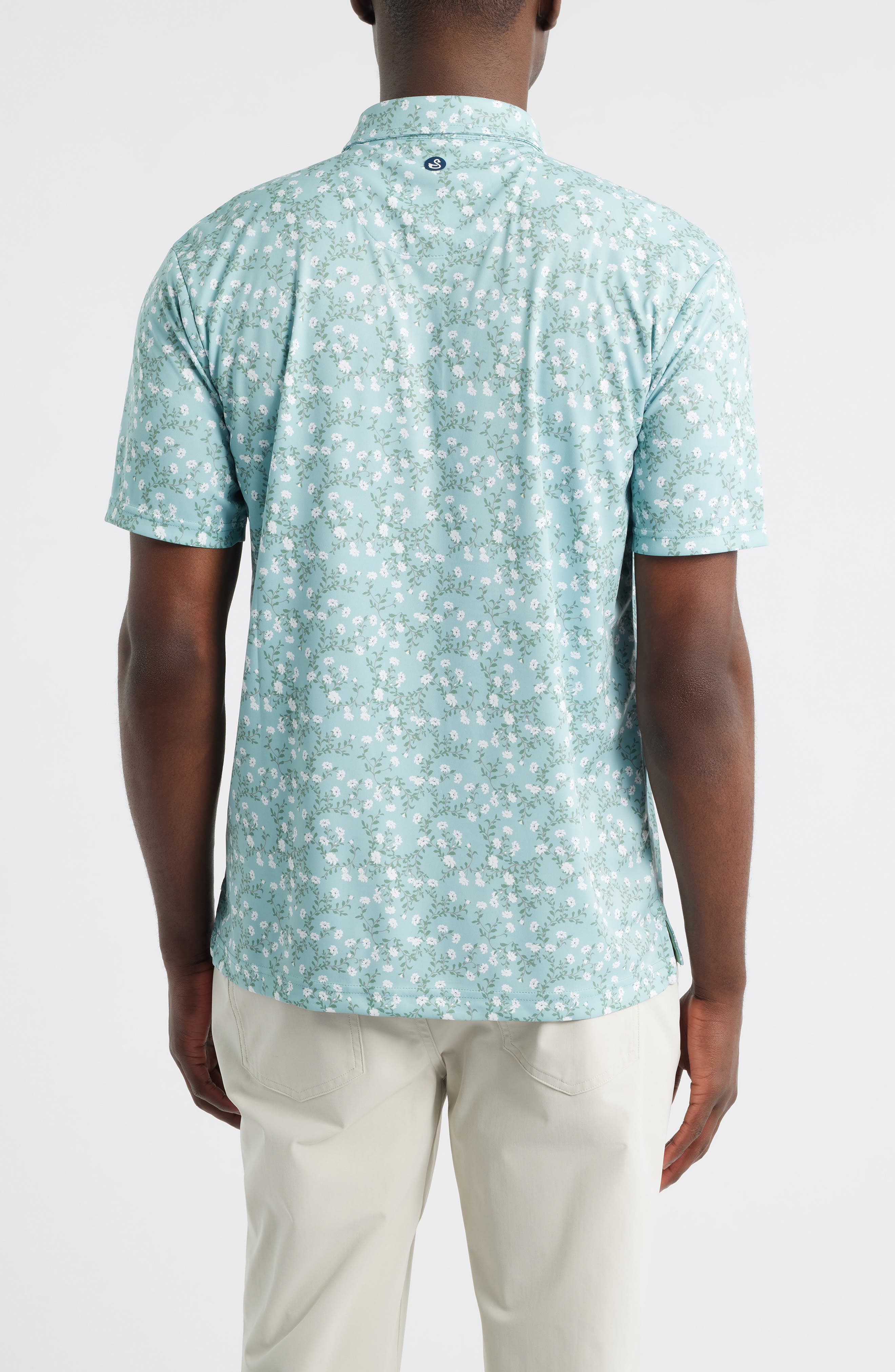 Breeze Floral Performance Golf Polo - image 2