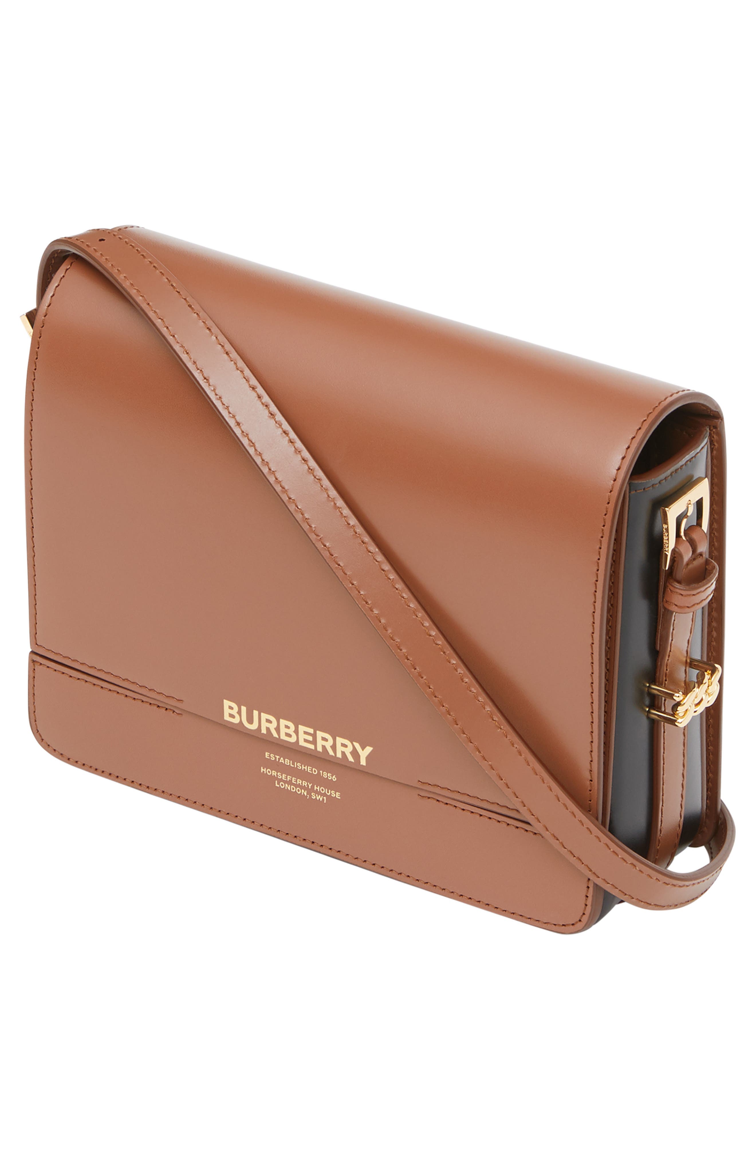 Burberry Small Grace Colorblock Leather Crossbody Bag, Alternate, color, 