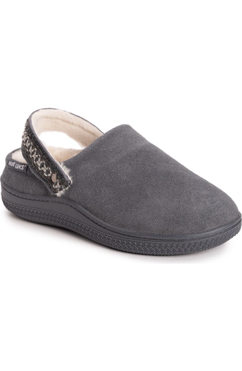 MUK LUKS Quianna Luna Genuine Suede Clog Slipper, Alternate, color,