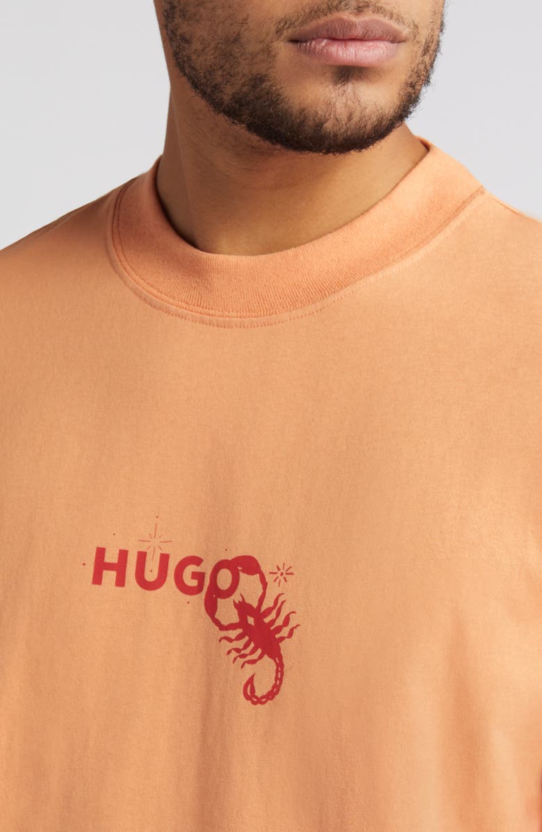 HUGO Dequaliom Graphic Long Sleeve T-Shirt, Alternate, color, 