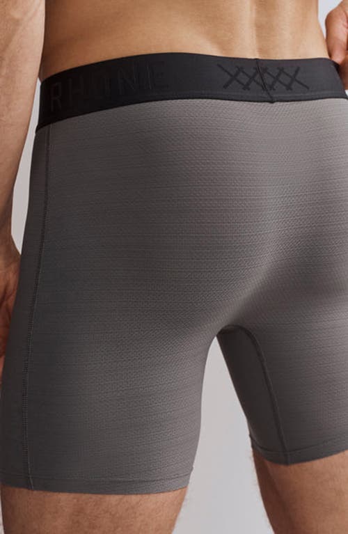 Rhone Active C.o.r. 6-inch Performance Boxer Briefs In Gray