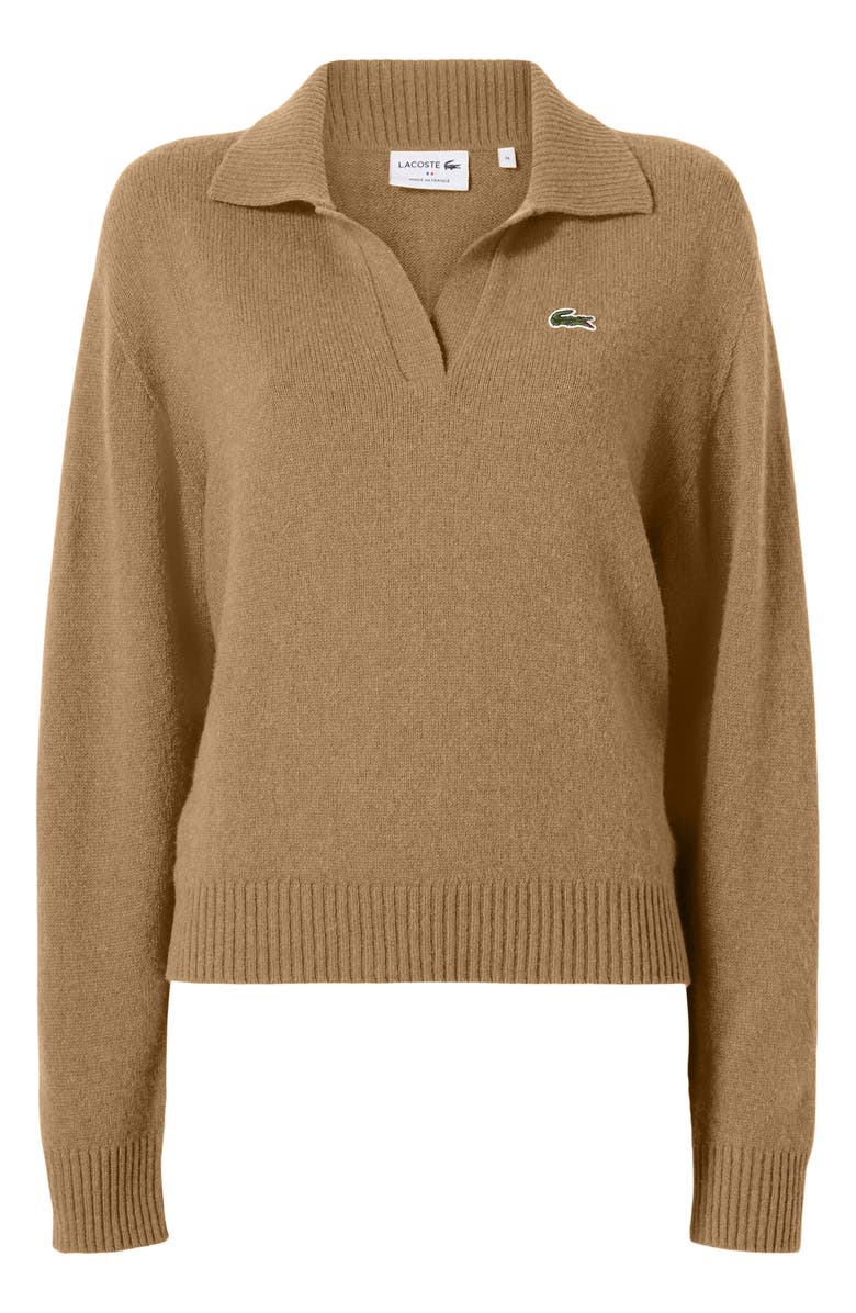 Lacoste Solid Cashmere Blend Polo Sweater, Alternate, color,