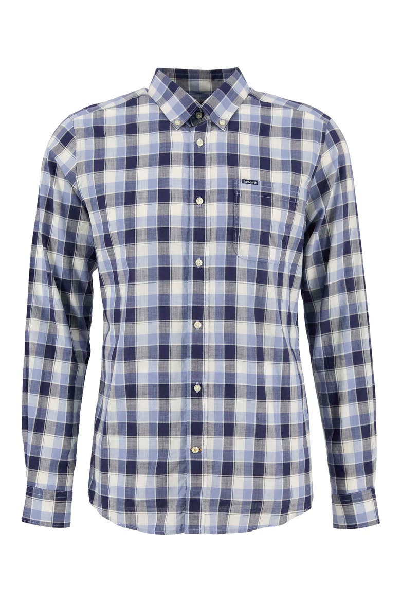 Harwood Gingham Tailored Fit Button Down Shirt, Alternate, color, BLUE