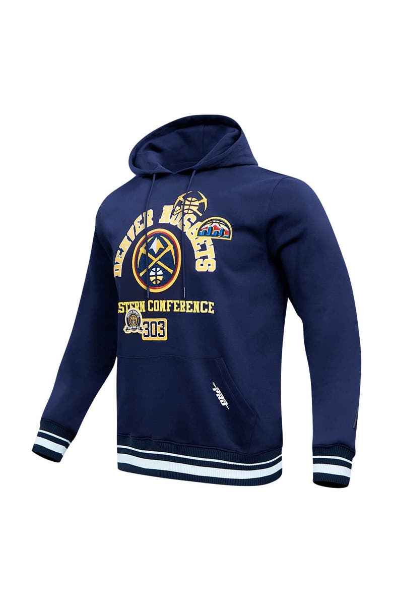 PRO STANDARD Men's Pro Standard Navy Denver Nuggets Area Code Pullover Hoodie, Alternate, color, Navy