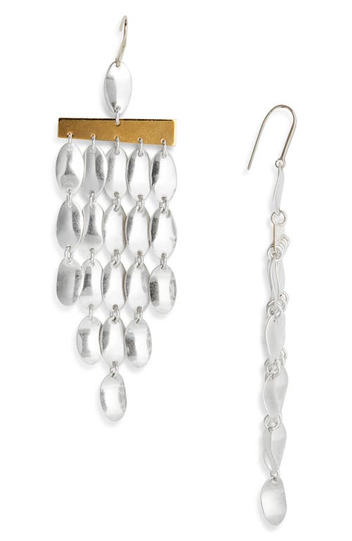 Isabel Marant Logo-engraved Drop Earrings In Brown