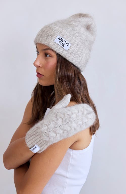 Arctic Fox & Co. Arctic Fox & Co The Mohair & Merino Wool Blend Mittens In Neutral