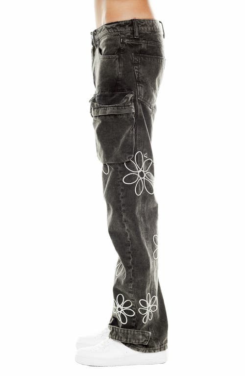 Cult Of Individuality Evolve Baggy Cargo Jeans In Vintage Gray