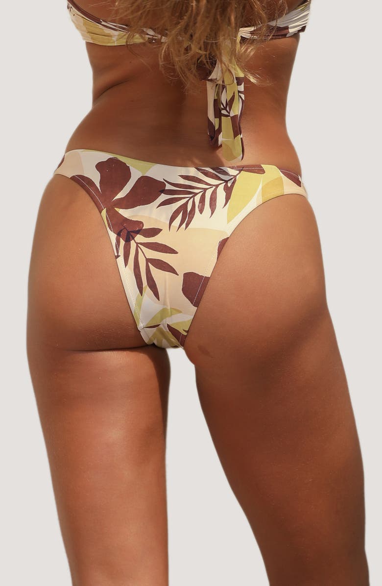 Stone Fox Luka Bikini Bottoms, Alternate, color, Tropical Tonal