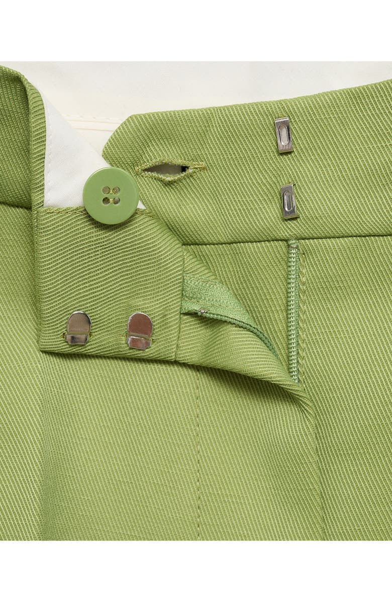 MANGO Straight Leg Suit Pants, Alternate, color, Lime Green
