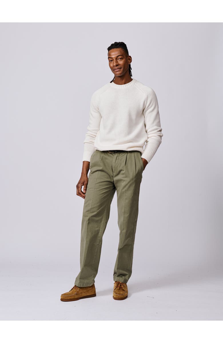 Aubin Lacey Cotton Linen Crew Neck Jumper, Alternate, color, Ecru