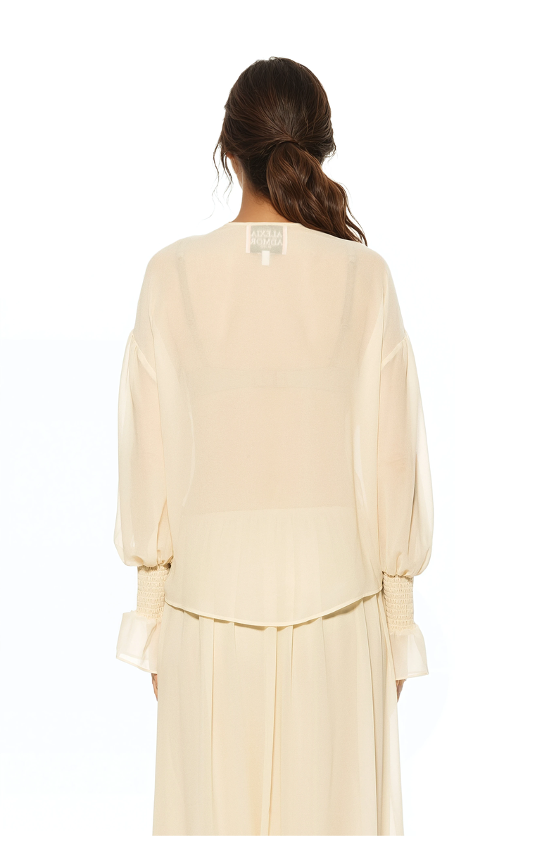 Alexia Admor Serelise Blouse, Alternate, color, Ivory