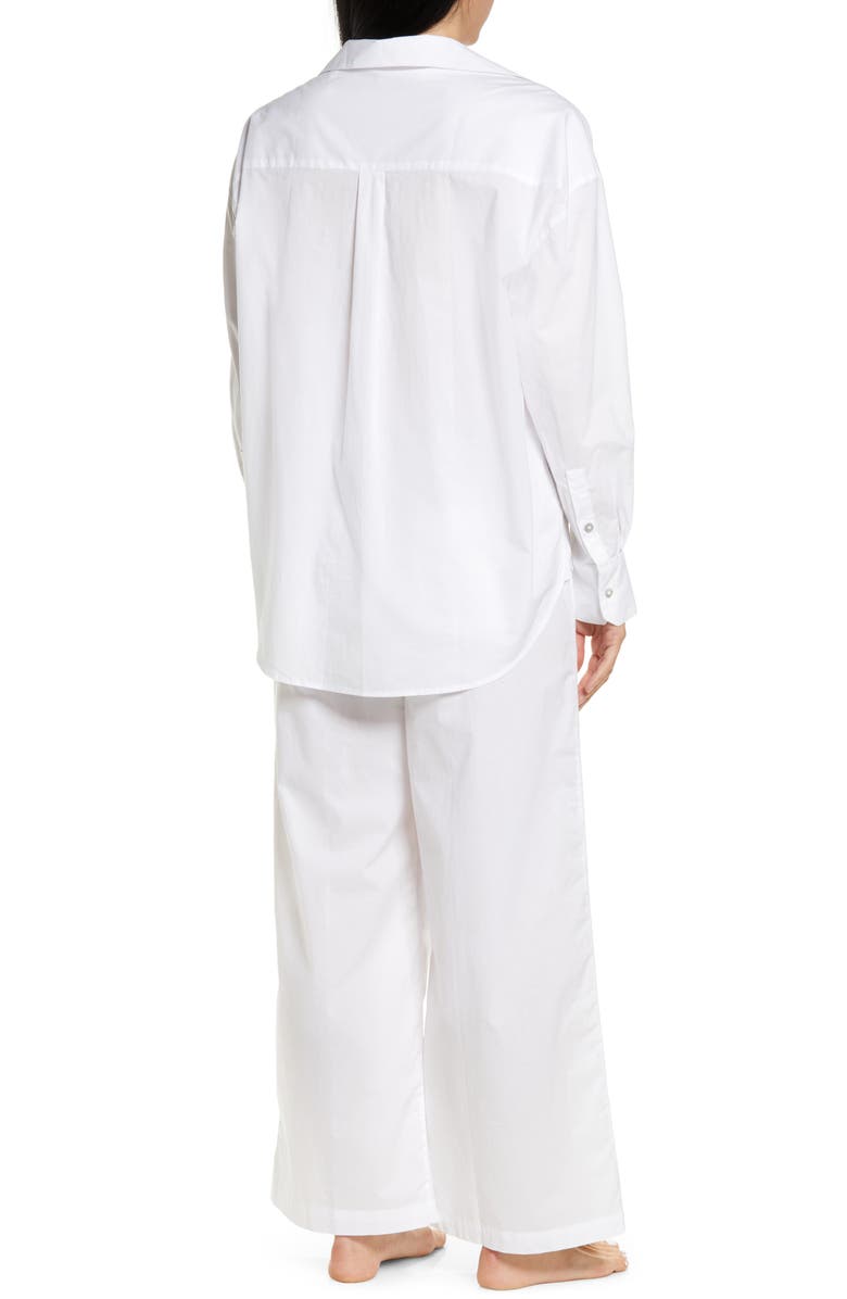Lunya Long Sleeve Button-Up Airy Cotton Pajamas, Alternate, color,