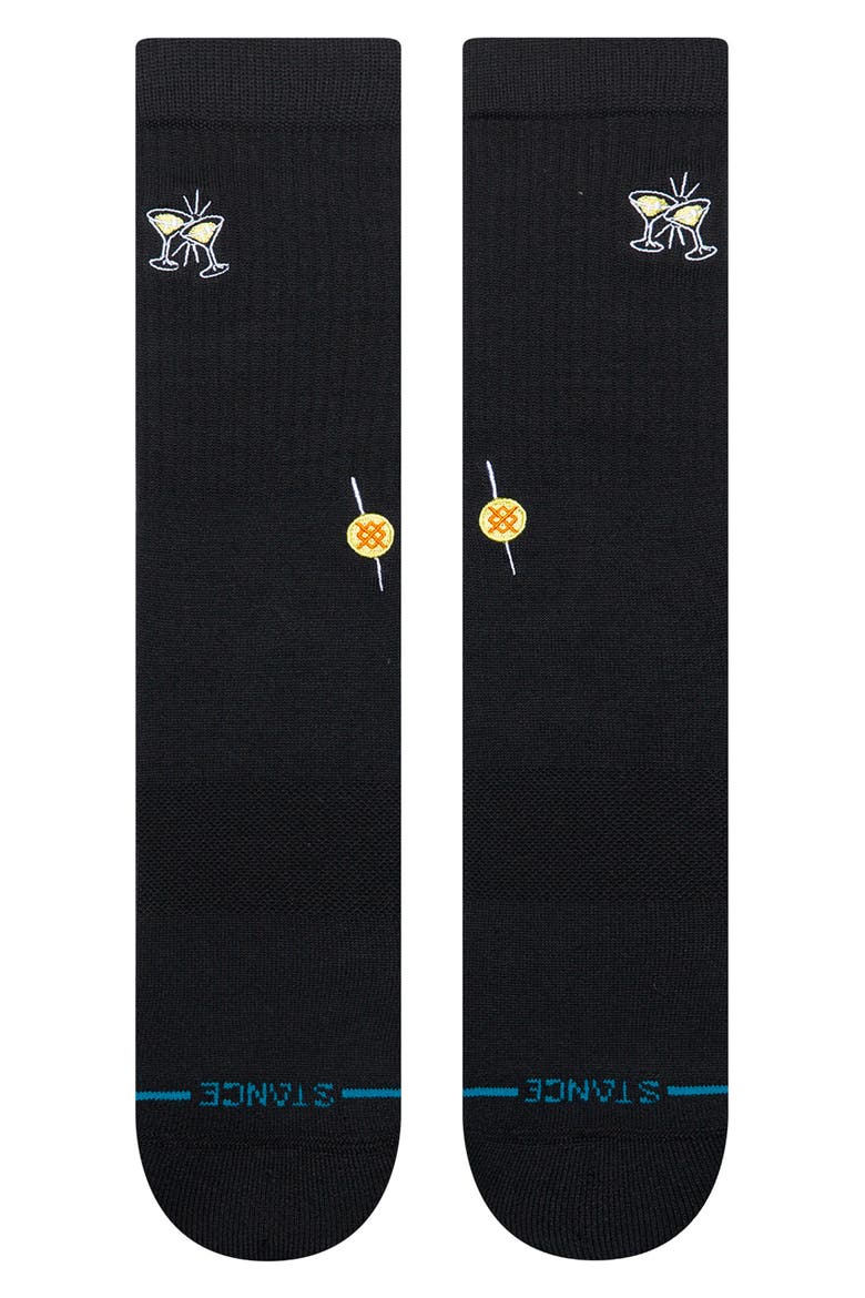 Extra Dirty Crew Socks, Alternate, color, BLACK