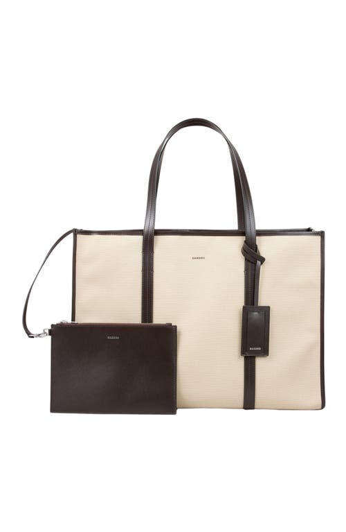 Sandro Canvas Shopping Bag