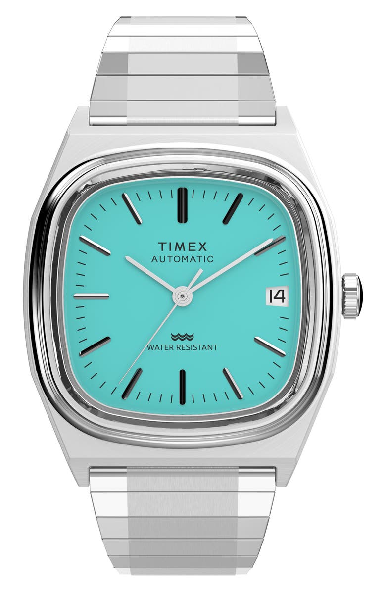 Timex<sup>®</sup> Automatic 1983 E-Line Reissue Bracelet Watch, 34mm, Main, color,