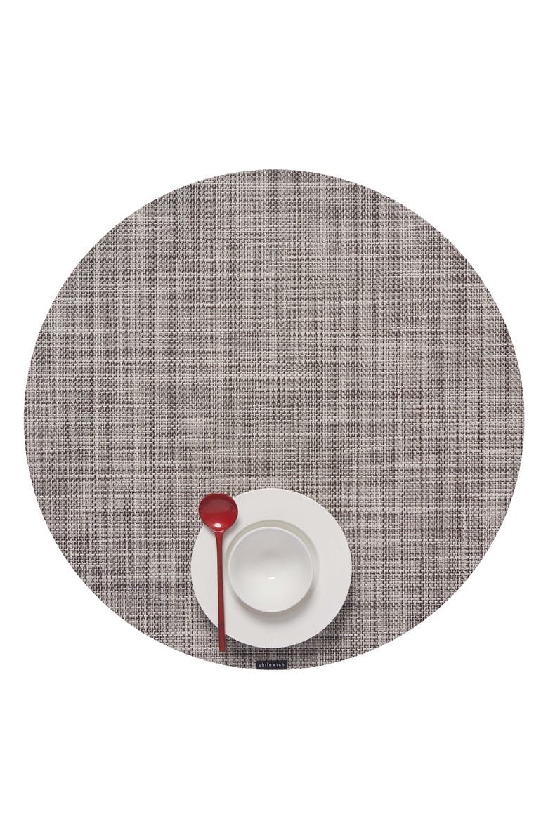 Chilewich Basketweave Round Placemat, Alternate, color, 