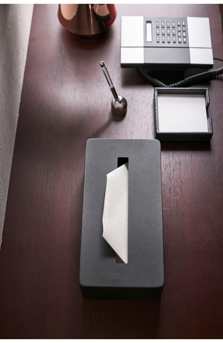 Yamazaki Tissue Box Case, Alternate, color, Black