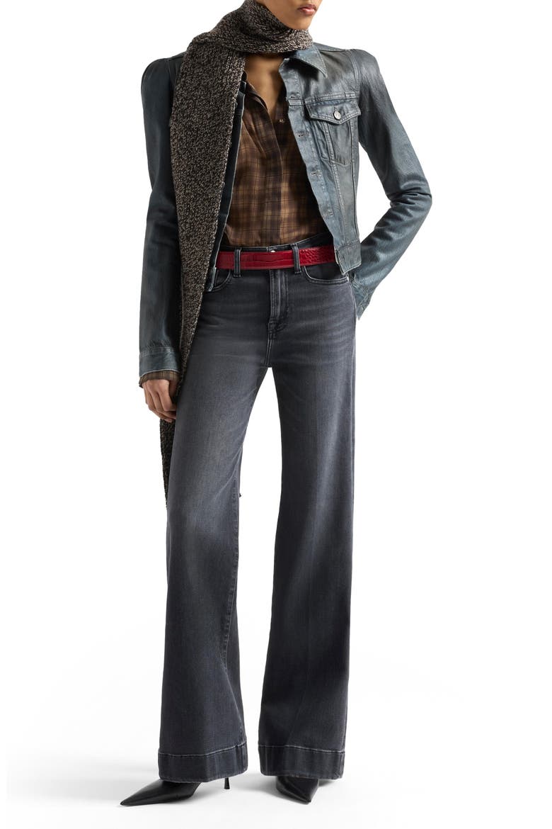 Modern Dojo High Waist Flare Jeans, Alternate, color, INKSTORM
