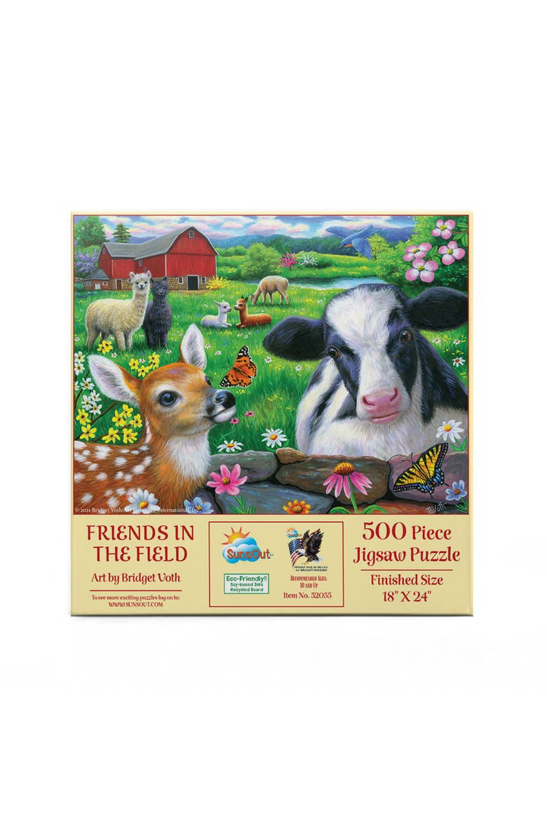 Sunsout Friends in the Field 500 piece Jigsaw Puzzle for Adults, Alternate, color, Multicolor