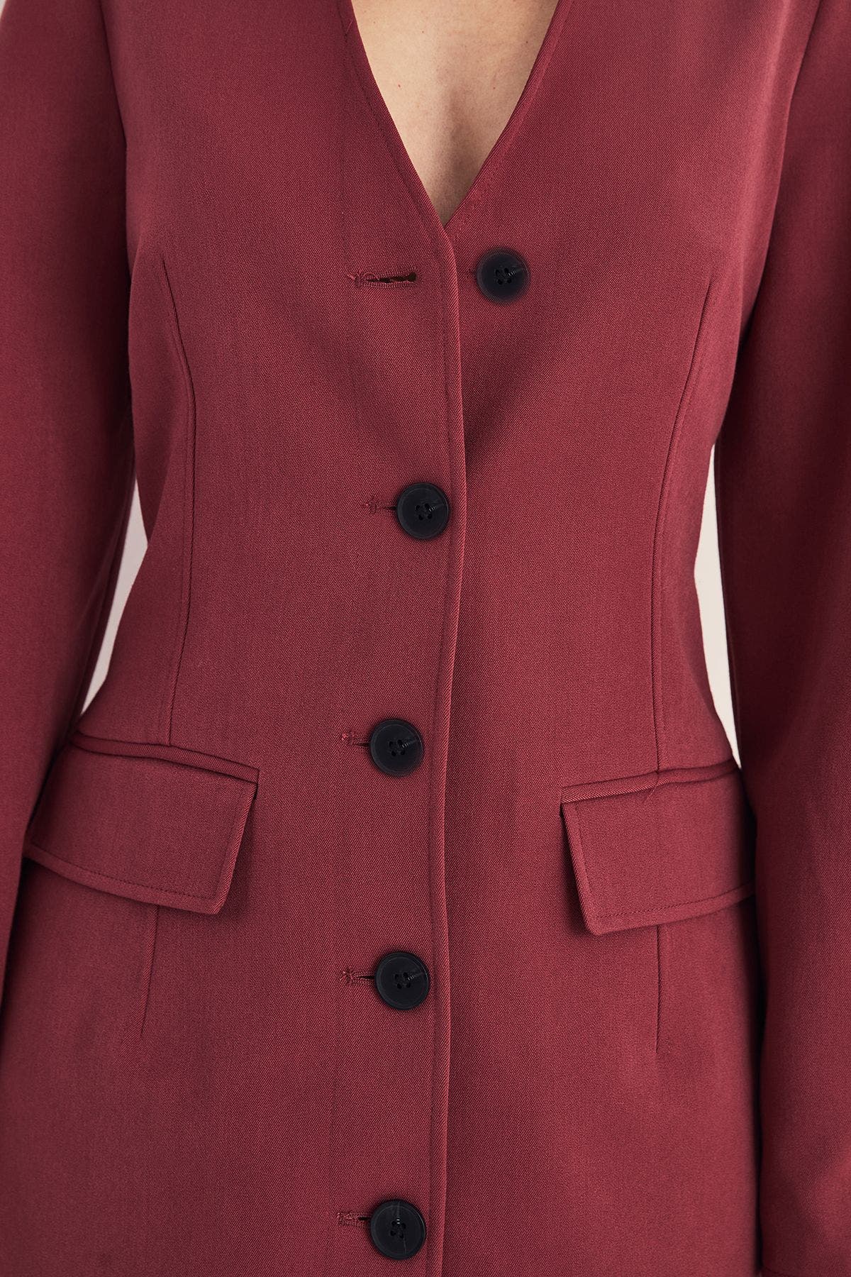 Button Through Mini Blazer Dress - image 2
