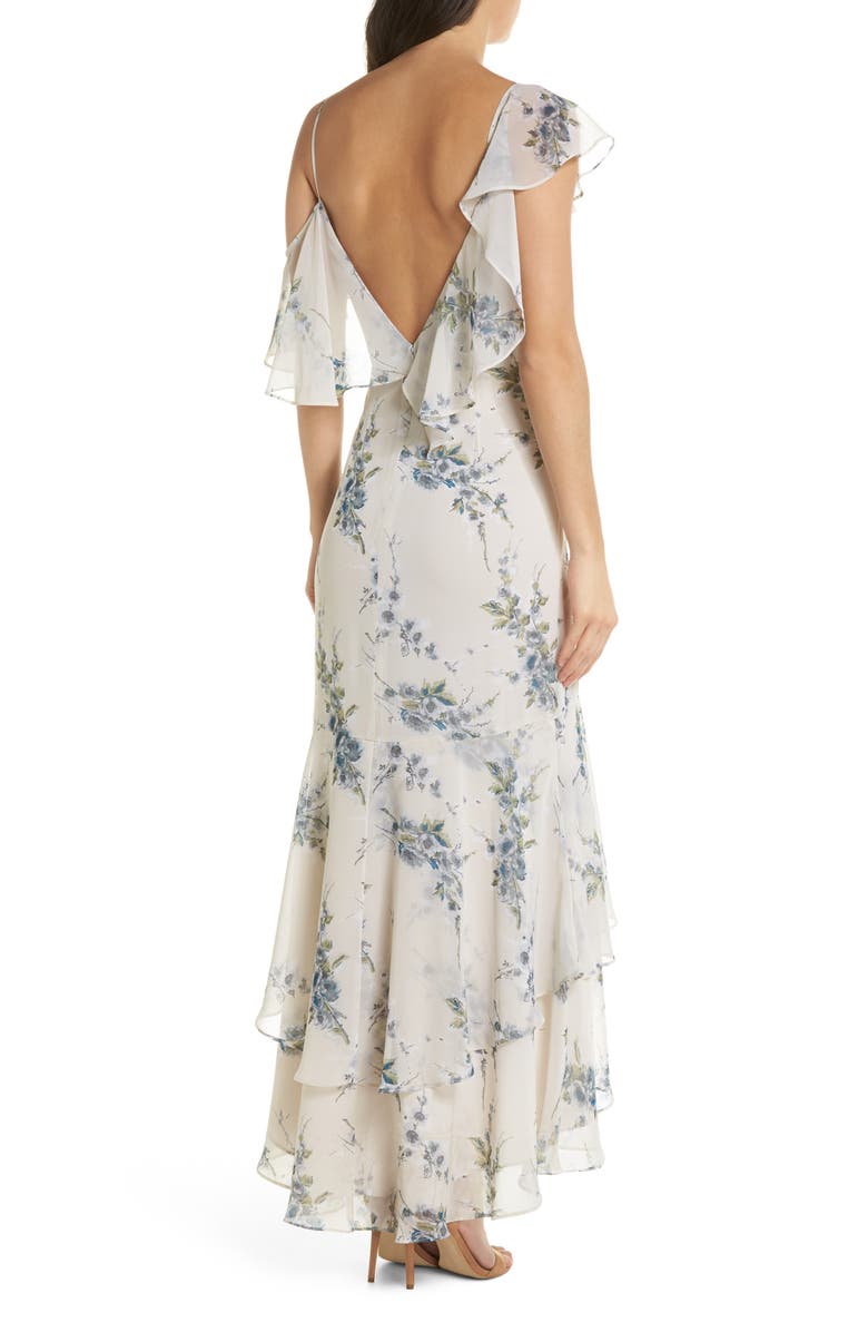 WAYF Elanor Ruffle Faux Wrap Maxi Dress, Alternate, color, 