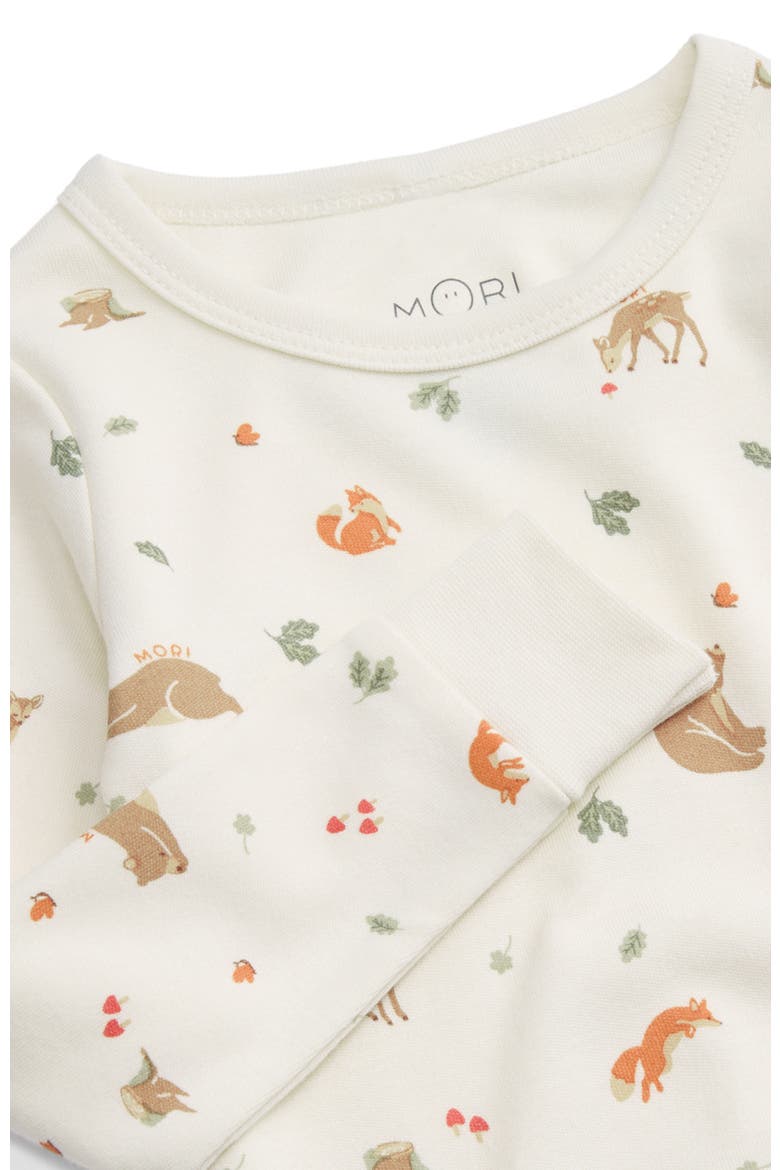 Print Pyjama Set, Alternate, color, Woodland Tofu