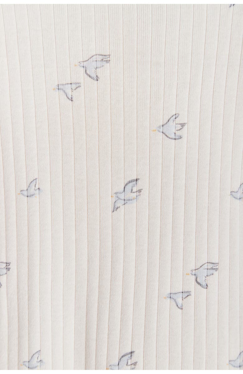 Babycottons Premium Cotton Goose Zip Footed Pajama for Infant, Alternate, color, Ivory