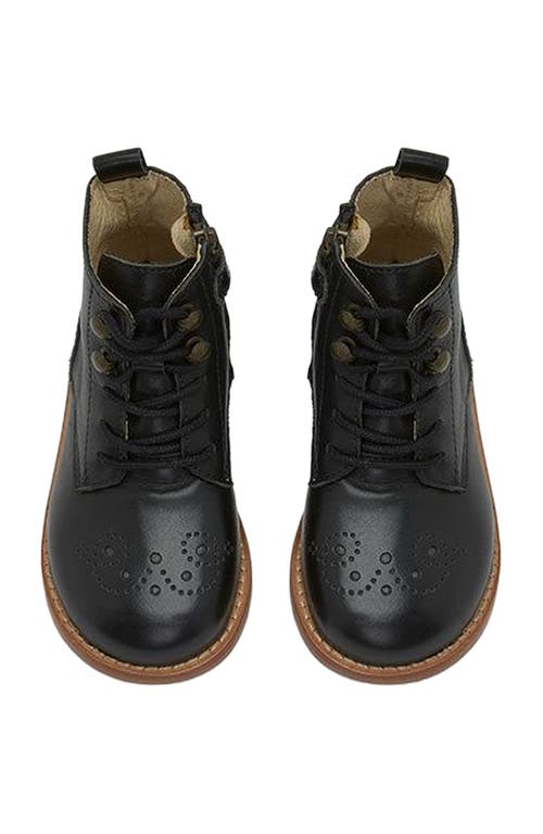 Young Soles Buster Kids Brogue Boot In Black