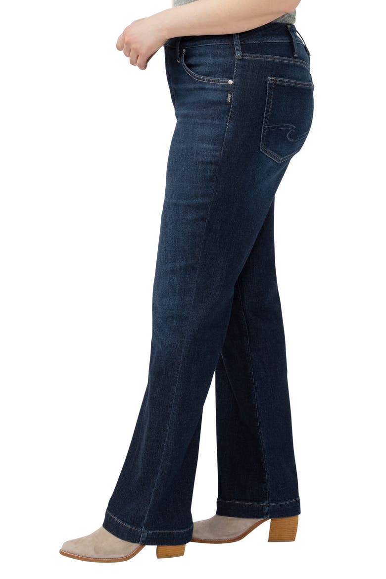Avery High Waist Wide Leg Trouser Jeans, Alternate, color, ANALOG
