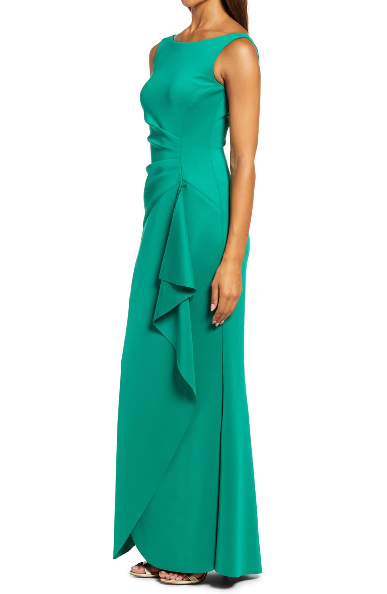 Eliza J Sleeveless Side Tuck Gown, Alternate, color, 