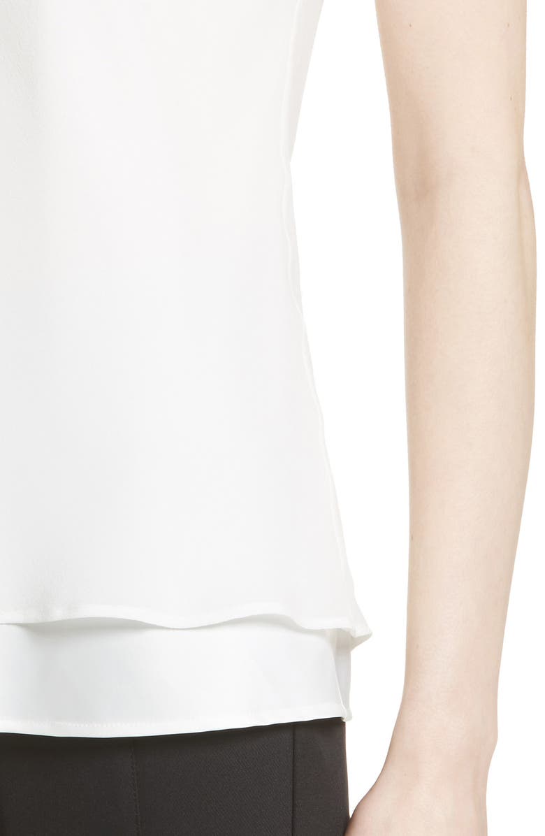 Lafayette 148 New York Ryan Layered Silk Blouse, Alternate, color, 