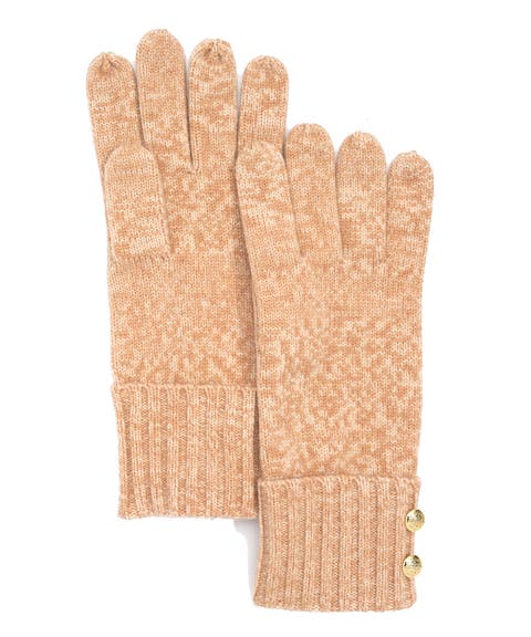 two button knit glove