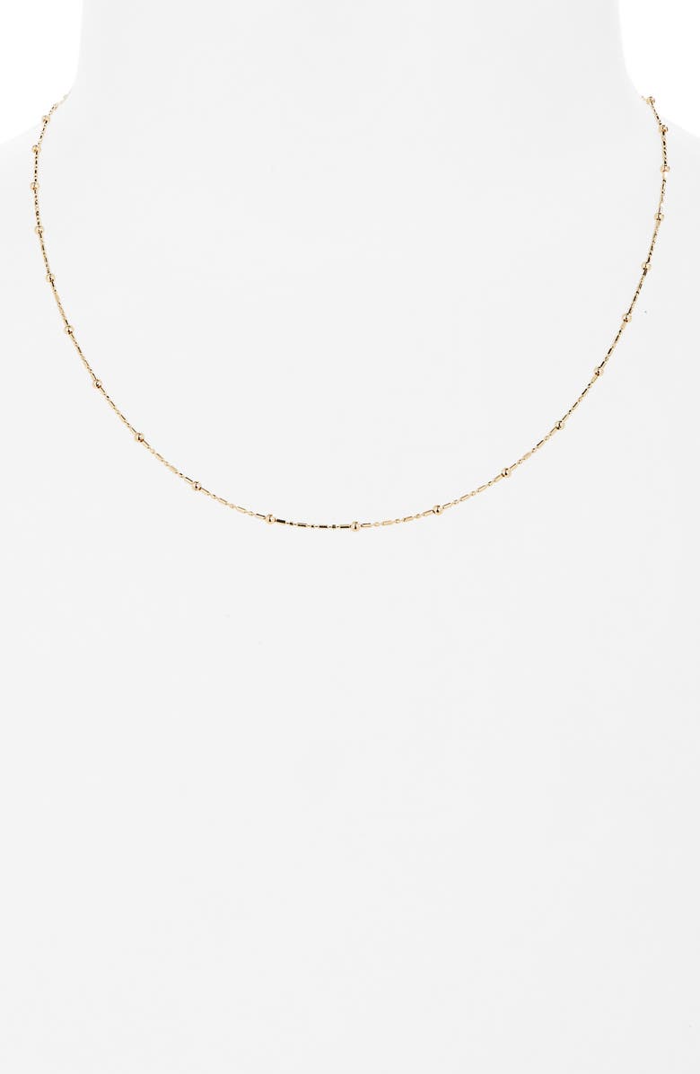 Bony Levy 14K Gold Ball Station Necklace, Alternate, color, 