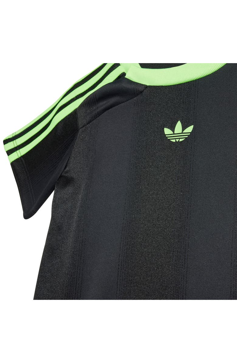 adidas Jacquard T-Shirt & Shorts Set, Alternate, color, Black