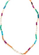 Panacea Multi Block Freshwater Pearl Necklace