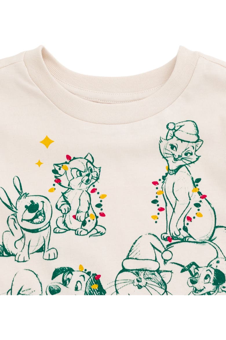 Holiday Short Sleeve T-Shirt, Alternate, color, Beige Disney Classics