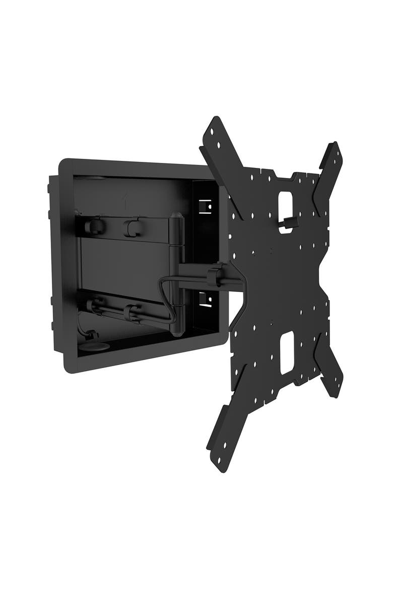 R400 Pro Series Recessed In Wall Full Motion TV Mount for 35"-65" TVs, Alternate, color, Black