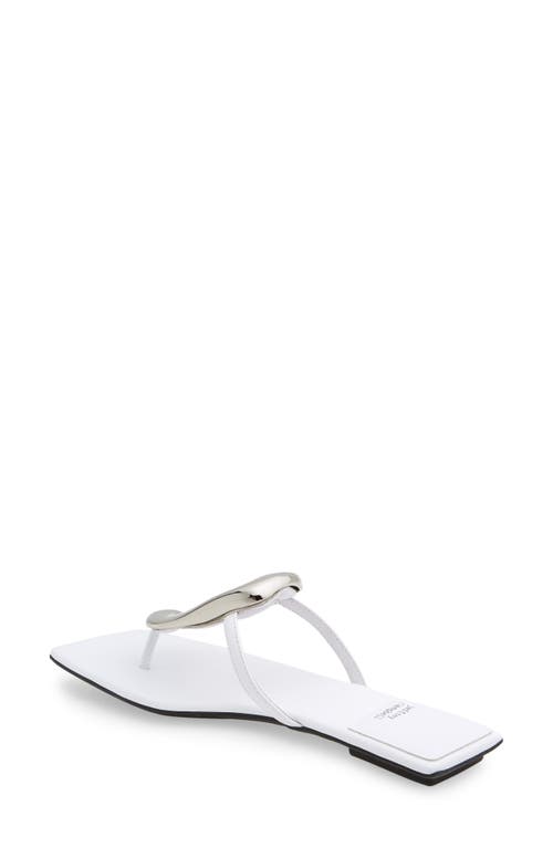 Jeffrey Campbell Linques Flip Flop In White