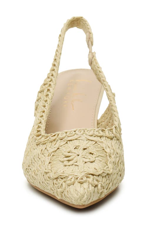 NICOLE MILLER NICOLE MILLER WOVEN RAFFIA SLINGBACK PUMP
