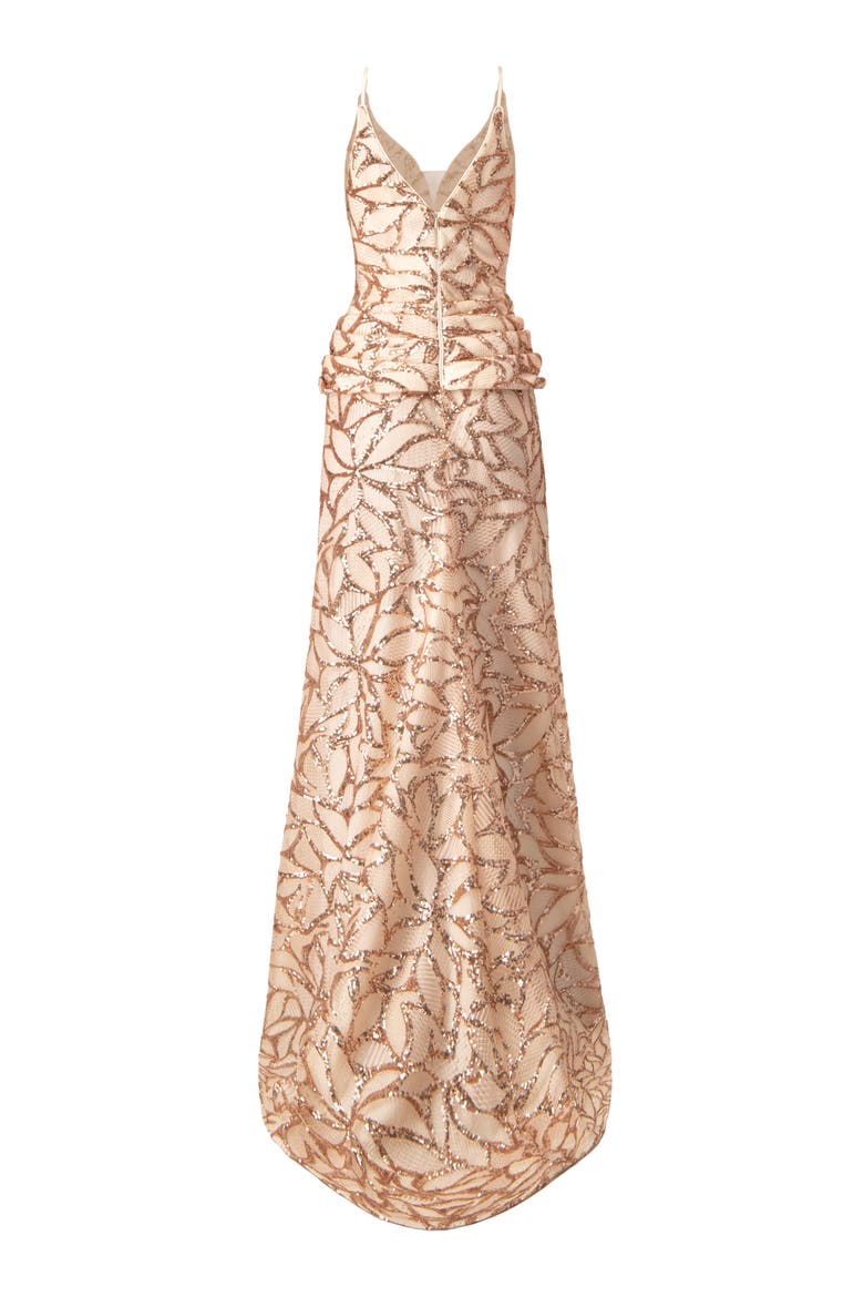 Asymmetric Hem Evening Dress, Alternate, color, Light Pink