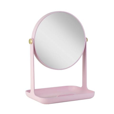 Back-to-School Makeup Mirror with Accessory Tray & Phone Holder