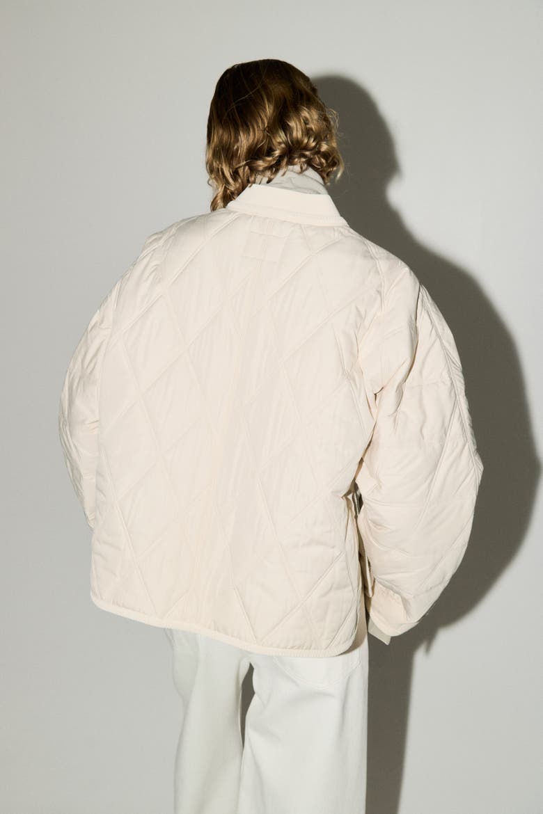 Quilted Jacket, Alternate, color, Light beige