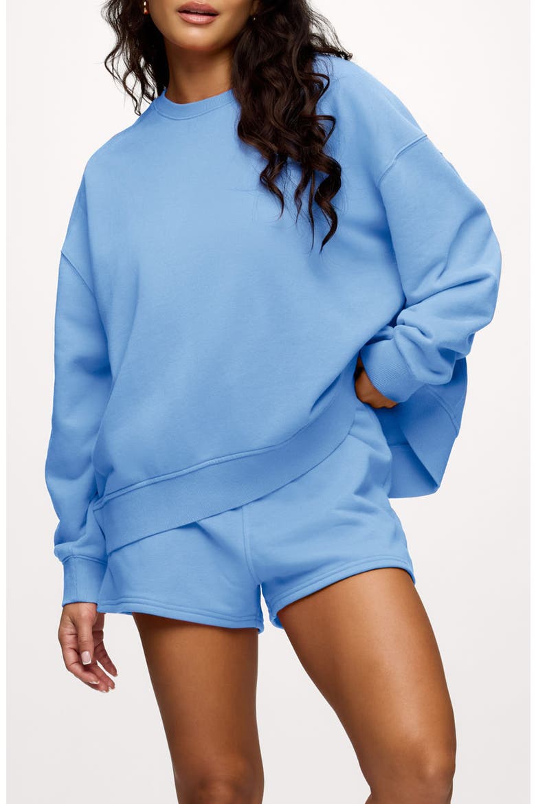 Classic French Terry Crewneck Sweatshirt, Main, color, SUNFADED HARBOR