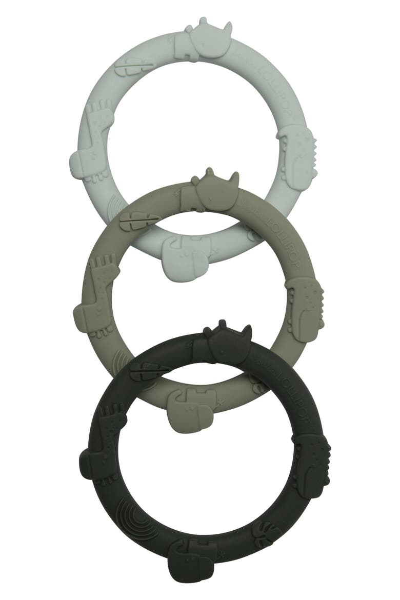 Set of 5 Teething & Grasping Toys, Alternate, color, ELEPHANT/ ALLIGATOR
