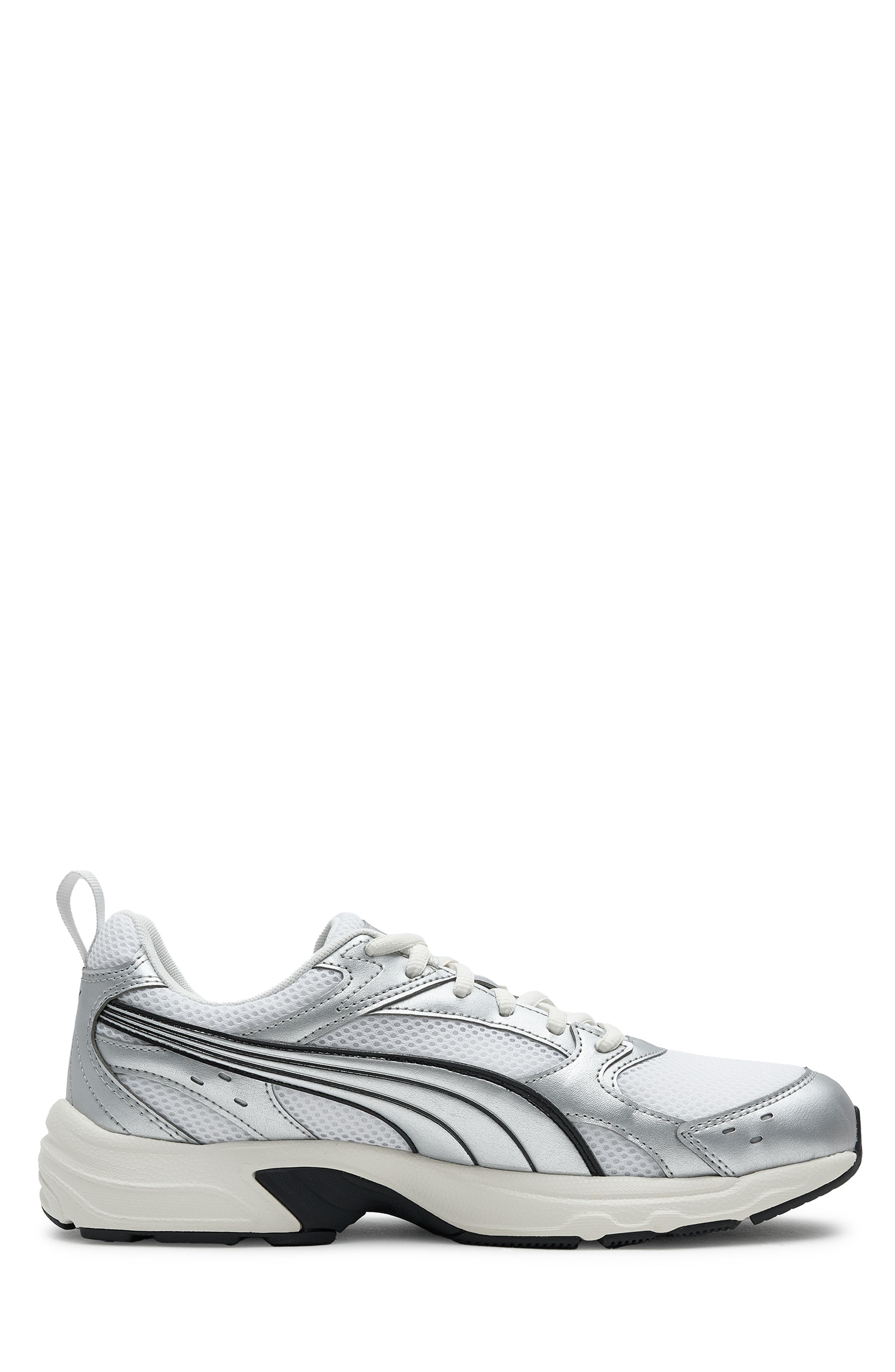 Milenio Tech Sneaker, Alternate, color, PUMA WHITE/ PUMA SILVER/ GRAY