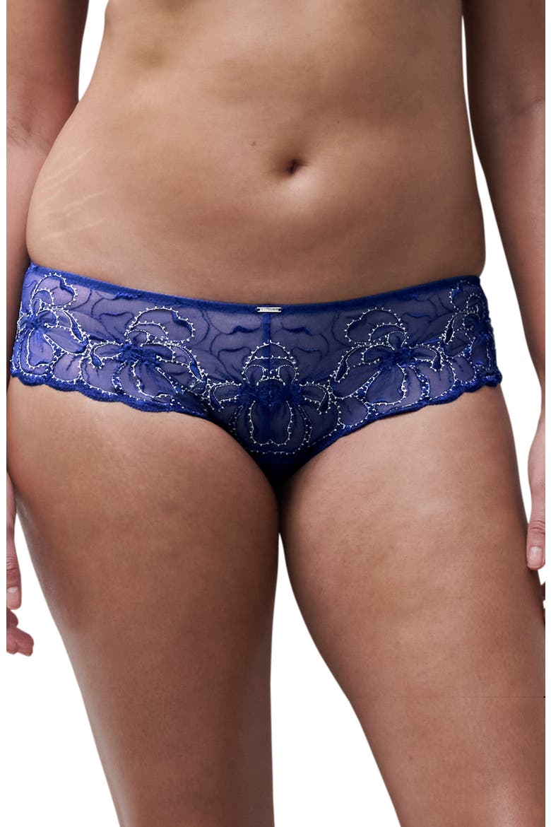 Fleurs Hipster Tanga, Main, color, SPARKLING NIGHT