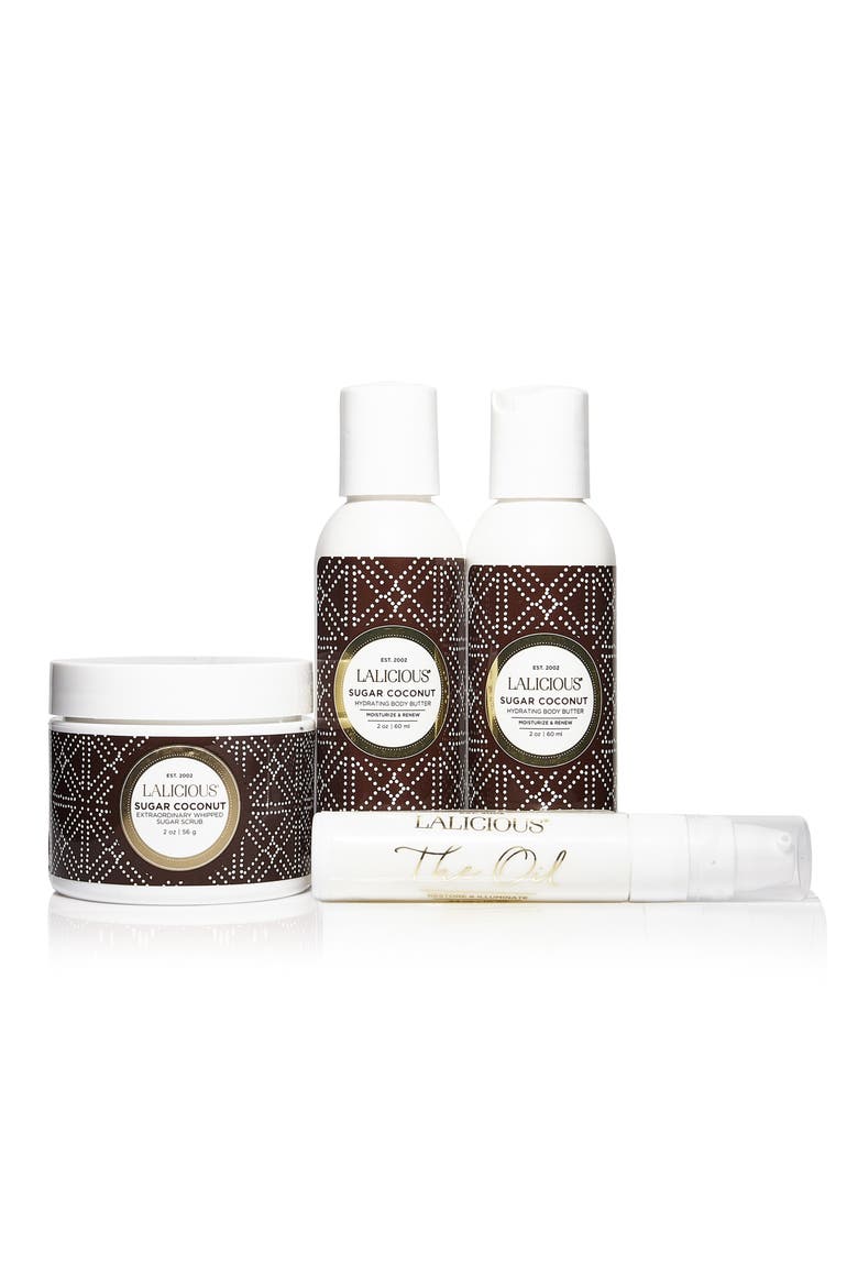 Sugar Coconut Cleanse, Exfoliate & Moisturize Travel Set, Alternate, color, NO COLOR